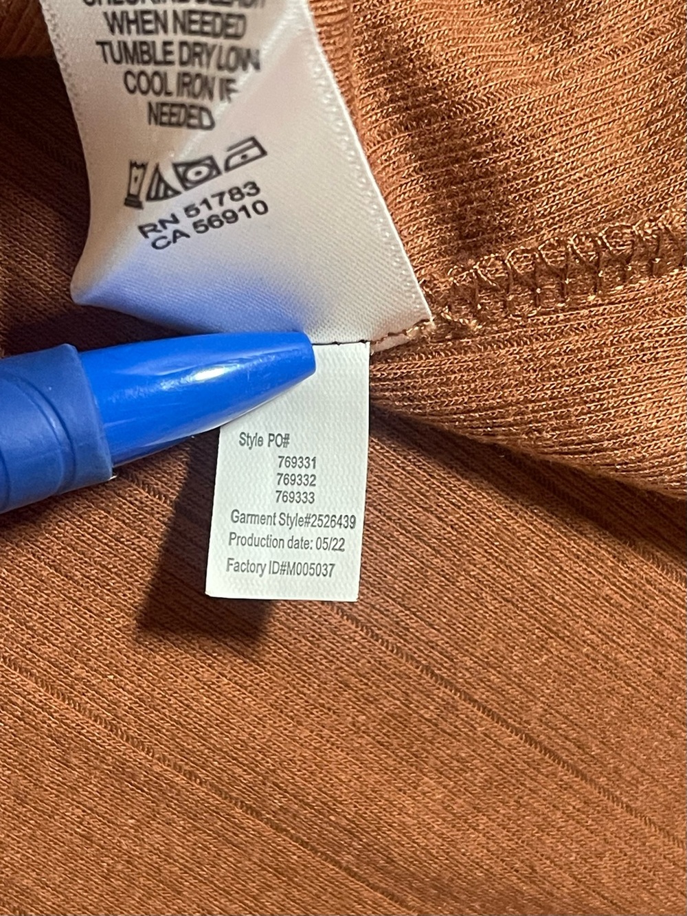 Maurices Rust Long-Sleeve Ribbed Collared Shirt with Snaps Women’s Large - Picture 7 of 11